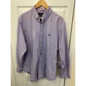 Ralph Lauren Classic Fit Purple Checkered Shirt